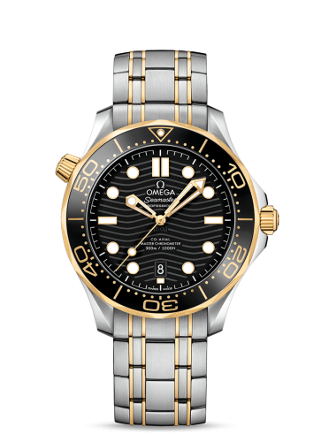 Omega Seamaster Diver 300M Master Co-Axial 42 Stainless Steel / Yellow Gold / Black / Bracelet